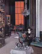 Francis Campbell Boileau Cadell The Orange Blind oil painting reproduction